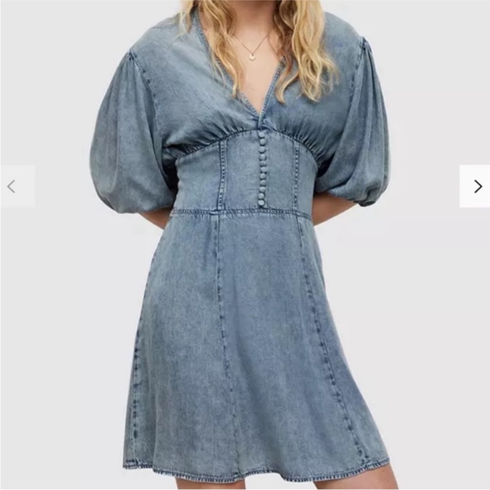 ALLSAINTS Super Nova Denim Mini Dress
